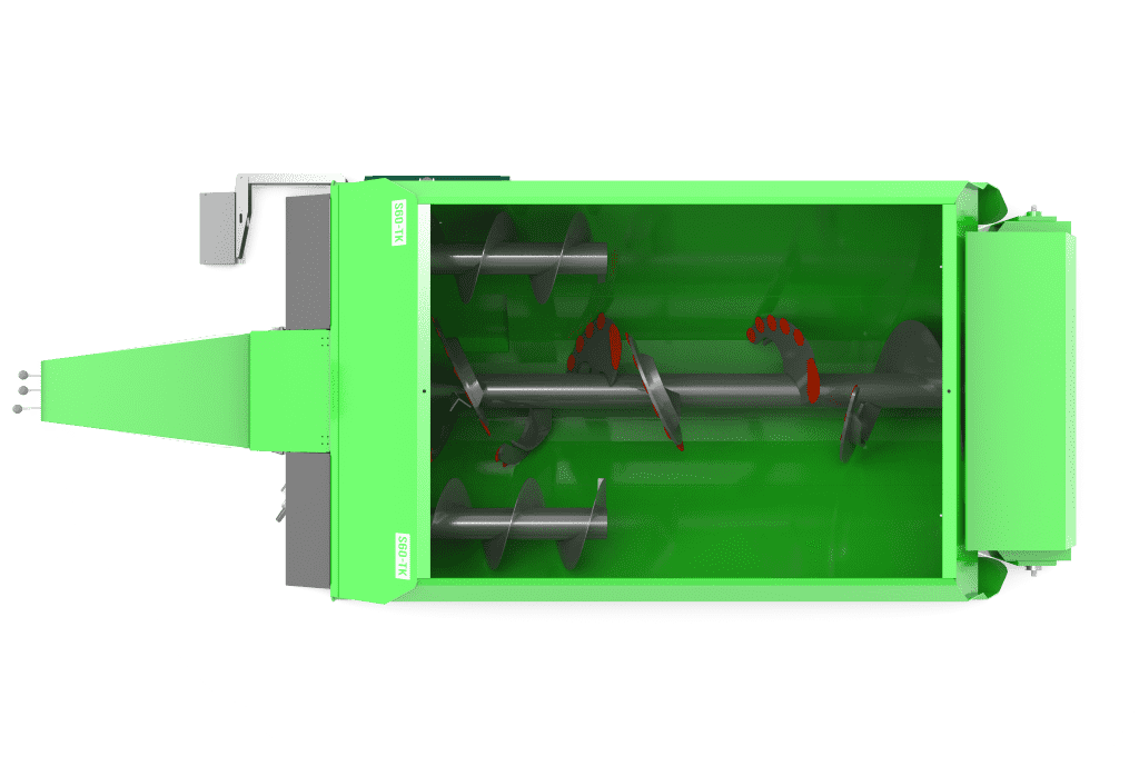 Yatay Tek Helezonlu Yem Karma Makineleri 12 S60 vagon .936