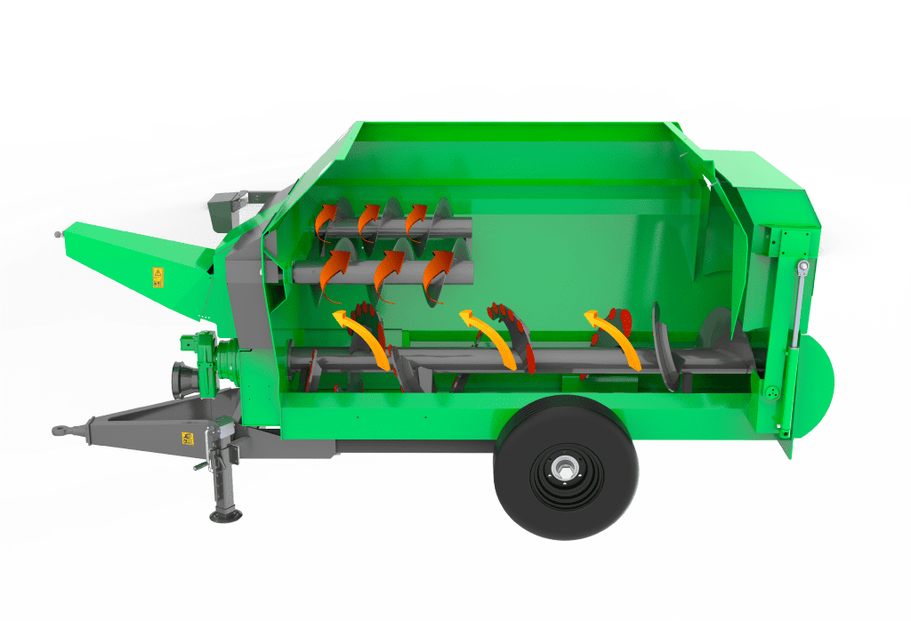 Yatay Tek Helezonlu Yem Karma Makineleri 9 homojen karisim yatay tek