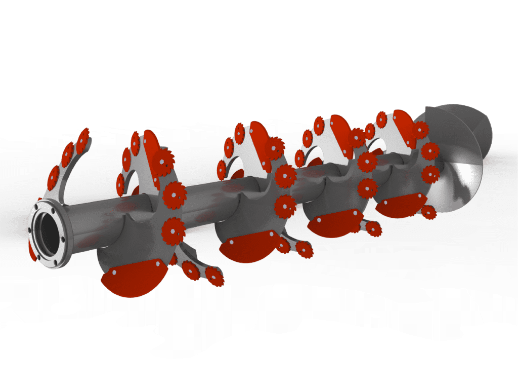 Yatay Tek Helezonlu Yem Karma Makineleri 16 kesme