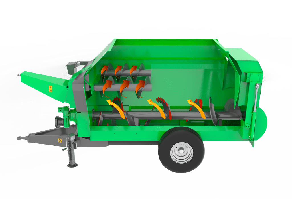 Yatay Tek Helezonlu Yem Karma Makineleri 10 tek yatay homojen